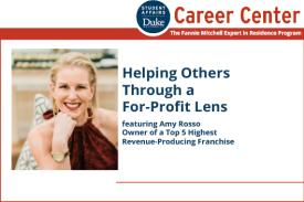 Fannie Mitchell Expert in Residence Amy Rosso